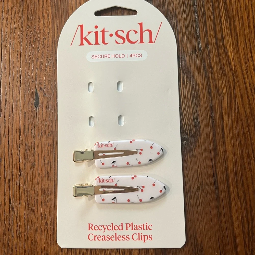 Kit*sch Cherry Print Creaseless Clips